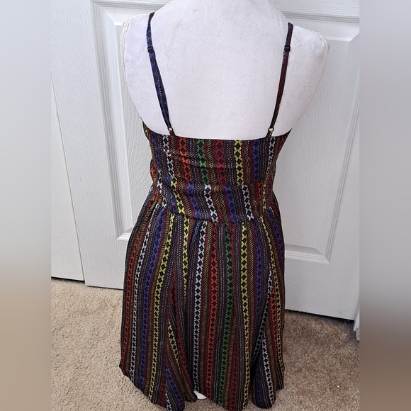 Jack Striped Dress With A Sweetheart Neckline  Size M - Picture 4 of 13